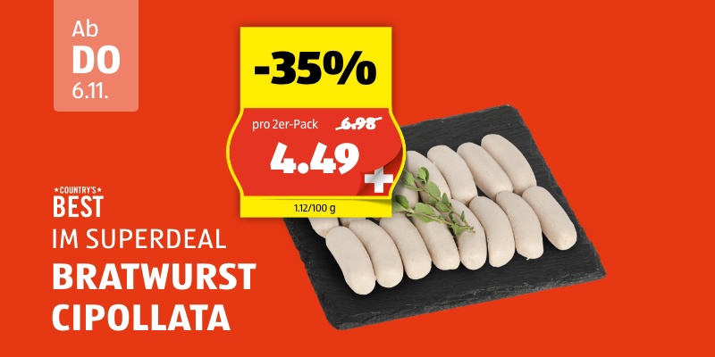 SuperDeal ab Donnerstag 6.11.