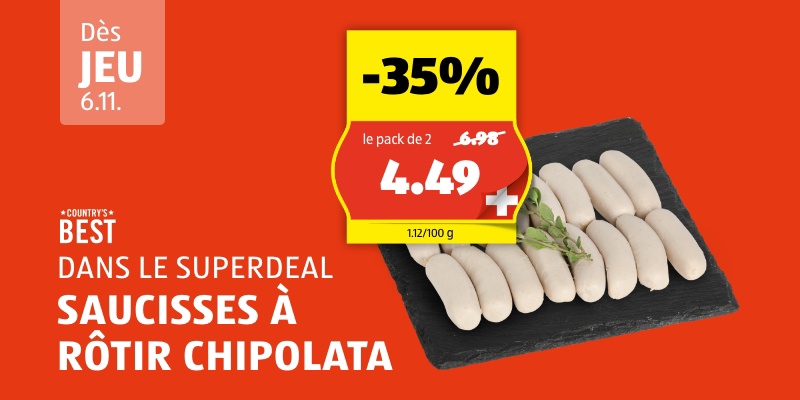 SuperDeal dès jeudi, 6.11.