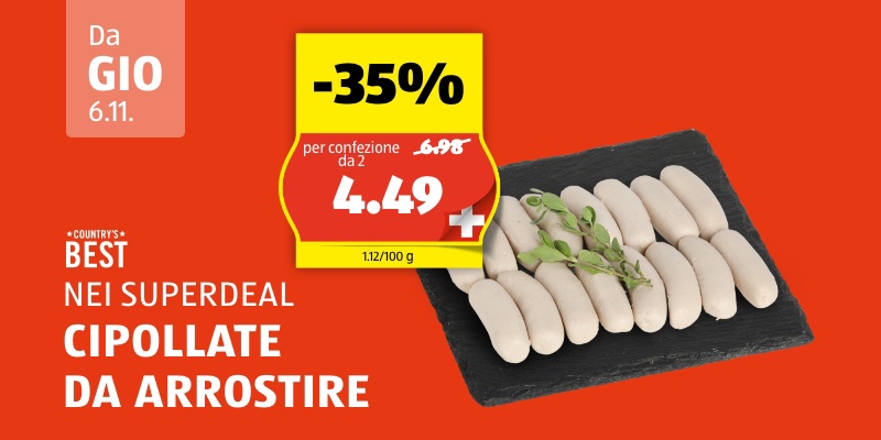 SuperDeal da giovedì, 6.11.