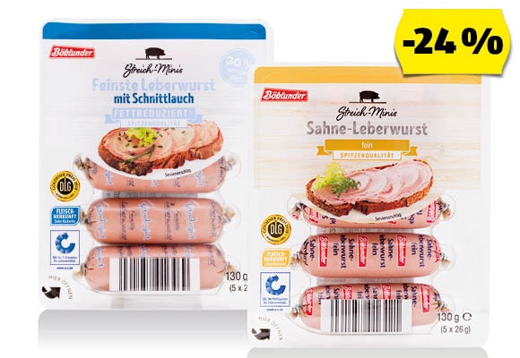 GUT DREI EICHEN Mini májpástétom, 5 x 26 g/csomag