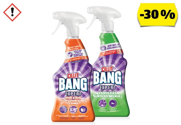 CILLIT BANG Vízkőoldó vagy konyhai zsíroldó, 750 ml/flakon