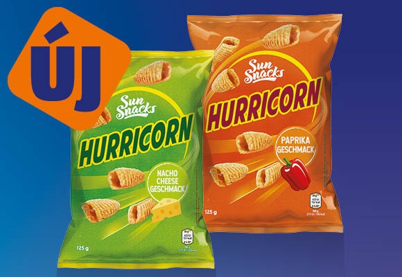 SUN SNACKS Kukorica-snack, 125 g/csomag