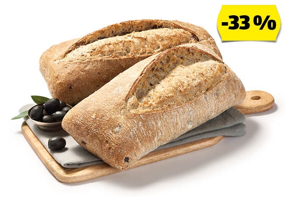 AZON MELEGÉBEN Olívás Ciabatta, 300 g/darab