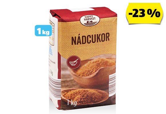 HAPPY HARVEST Nádcukor, 1 kg/csomag