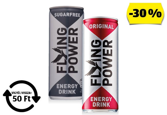 FLYING POWER Energiaital, 0,25 l/doboz