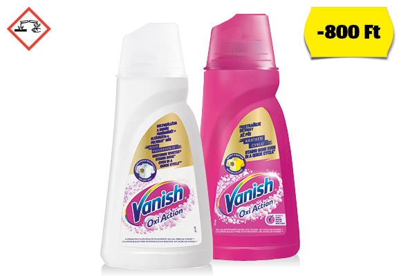 VANISH Folteltávolító folyadék, 1,5 l/flakon
