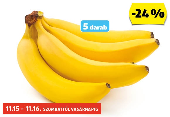 Banán, 5 darab/csomag