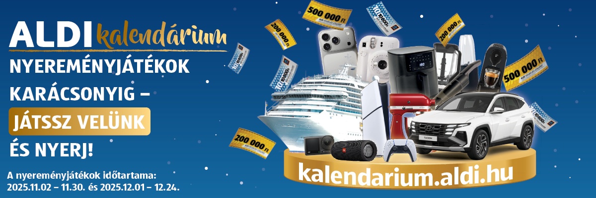 ALDI kalendárium nyereményjáték