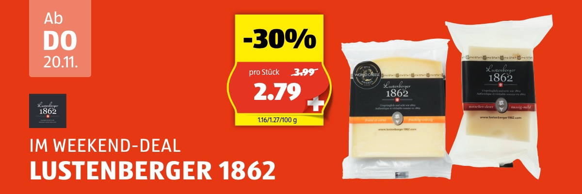 Weekend Deal ab Donnerstag 20.11.