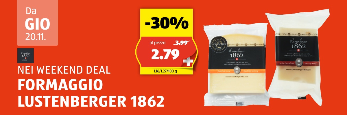 Weekend Deal da giovedì, 20.11.