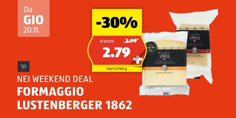 Weekend Deal da giovedì, 20.11.