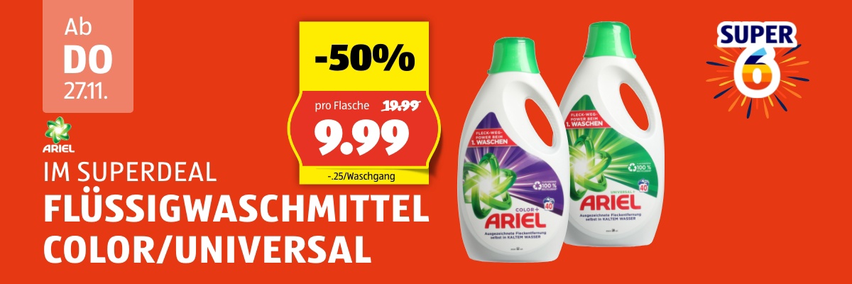 SuperDeal ab Donnerstag 27.11.