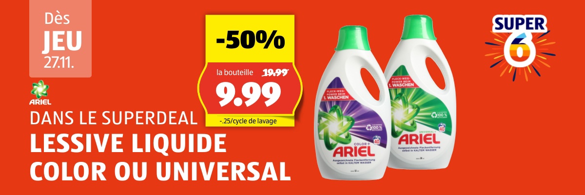 SuperDeal dès jeud 27.11.