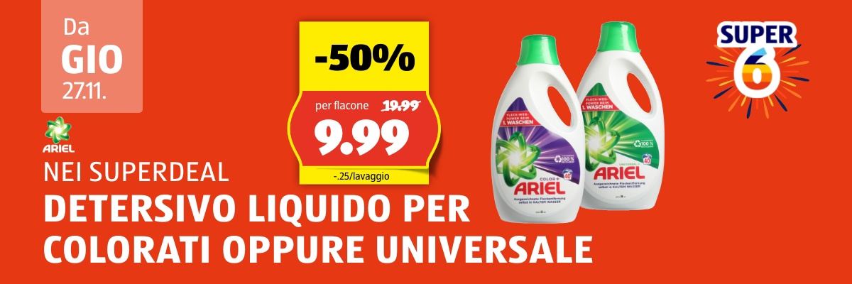 SuperDeal da giovedì, 27.11.