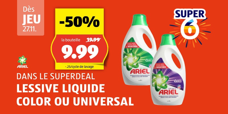 SuperDeal dès jeudi 27.11.