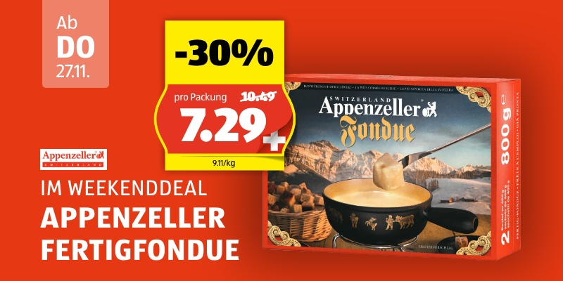 Weekend Deal ab Donnerstag 27.11.