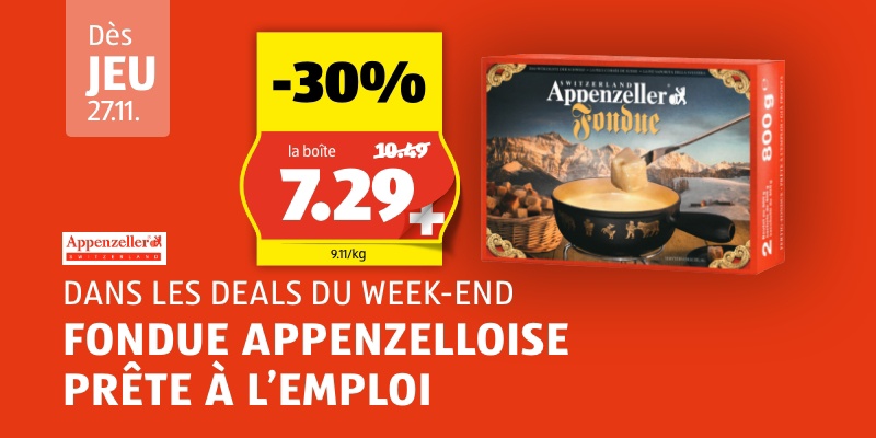 Weekend Deal dès jeudi, 27.11.