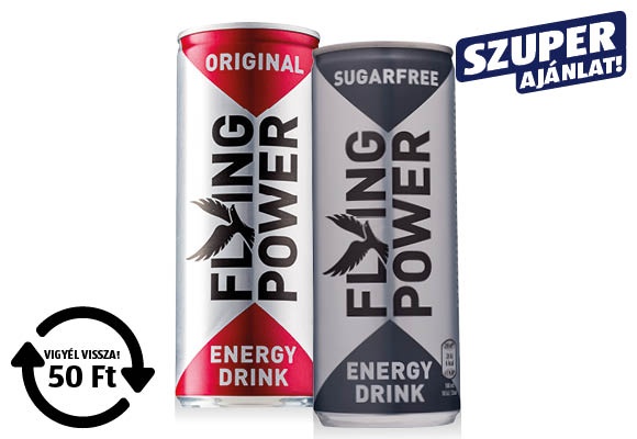 FLYING POWER Energiaital, 0,25 l/doboz