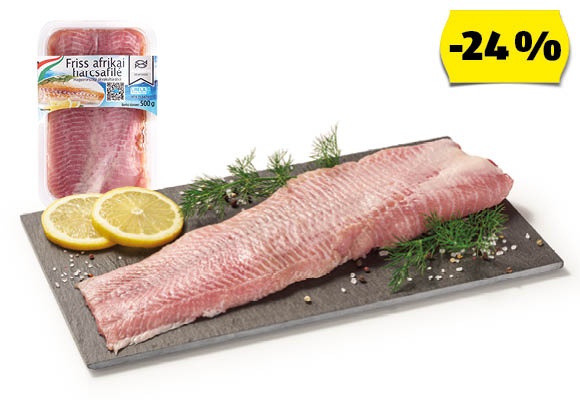ALMARE SEAFOOD Friss afrikai harcsafilé, 500 g/tálca