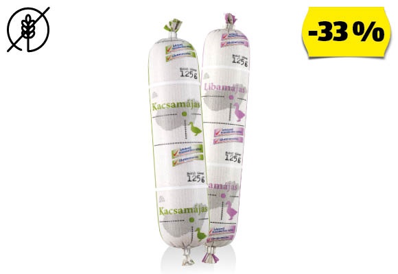 Kacsa- vagy libamájas, 125 g/darab