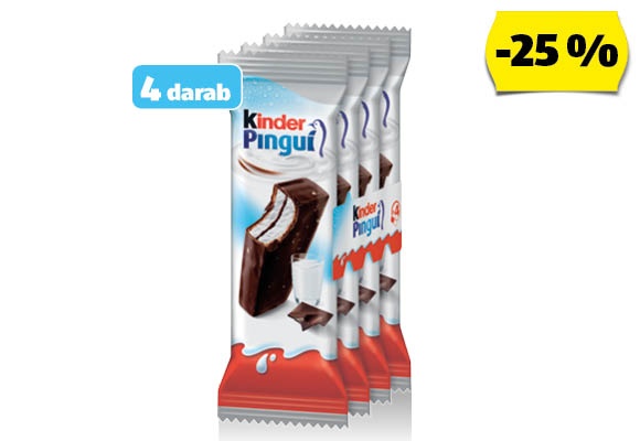 KINDER Pinguí, 4 x 30 g/csomag