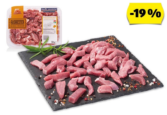 HÚSMESTER Friss pulyka-tokányhús, 500 g/tálca