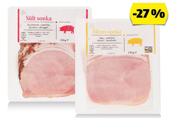 GENUSS 100% AUS ÖSTERREICH Ínyenc sonka, 150 g/csomag