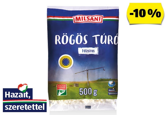 MILSANI Rögös túró, 500 g/csomag