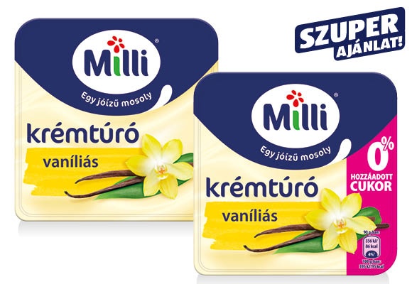MILLI Krémtúró, 90 g/tégely
