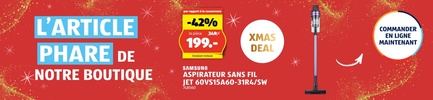 ALDI SUISSE – Article phare boutique en ligne