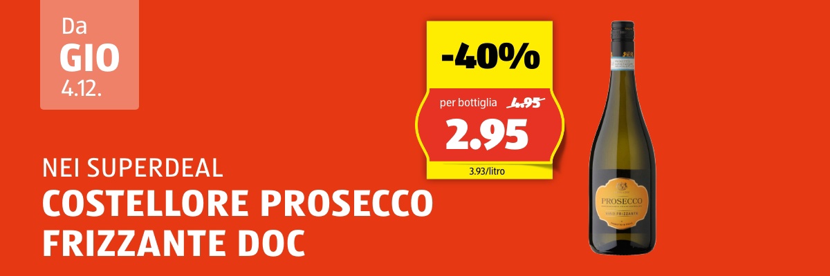 SuperDeal da giovedì, 4.12.