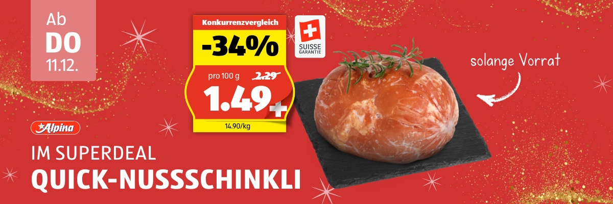 SuperDeal ab Donnerstag 11.12.