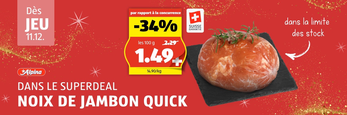 SuperDeal dès jeudi 11.12.