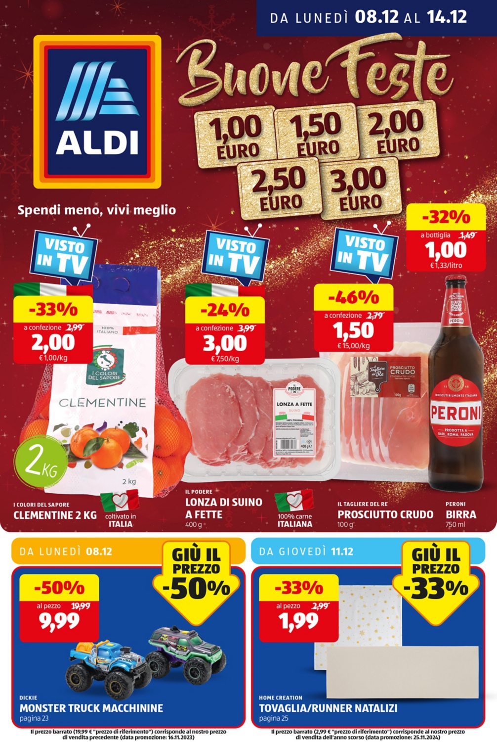 Scopri le offerte da lunedì 8 dicembre