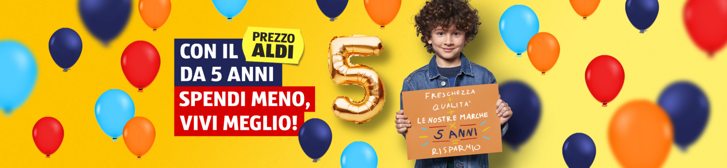 5 anni di ALDI Italia