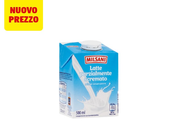 MILSANI Latte parzialmente scremato UHT