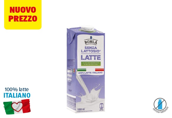 BONLÀ Latte UHT scremato senza lattosio