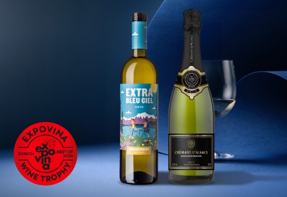Su 1140 vini testati: due dei dodici migliori vini premiati sono disponibili da ALDI SUISSE