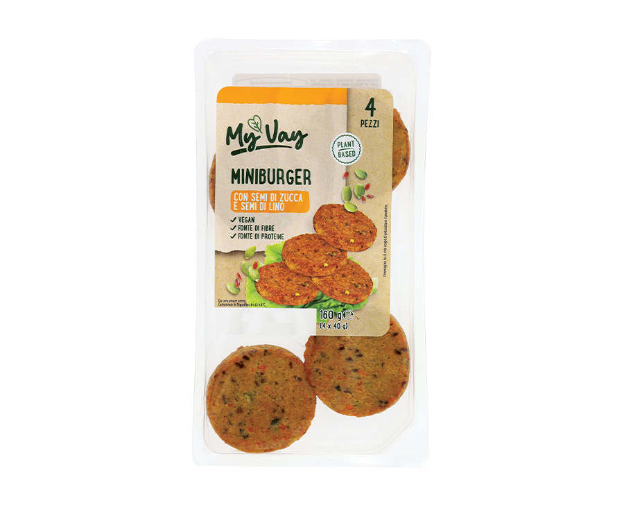 Miniburger vegani con semi MyVay