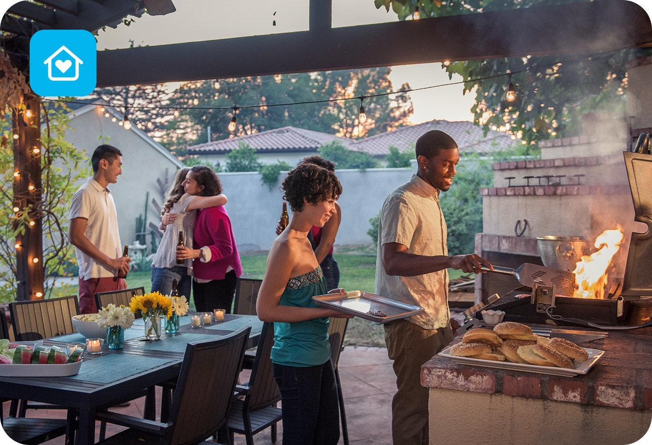 Gartenparty mit Outdoorküche