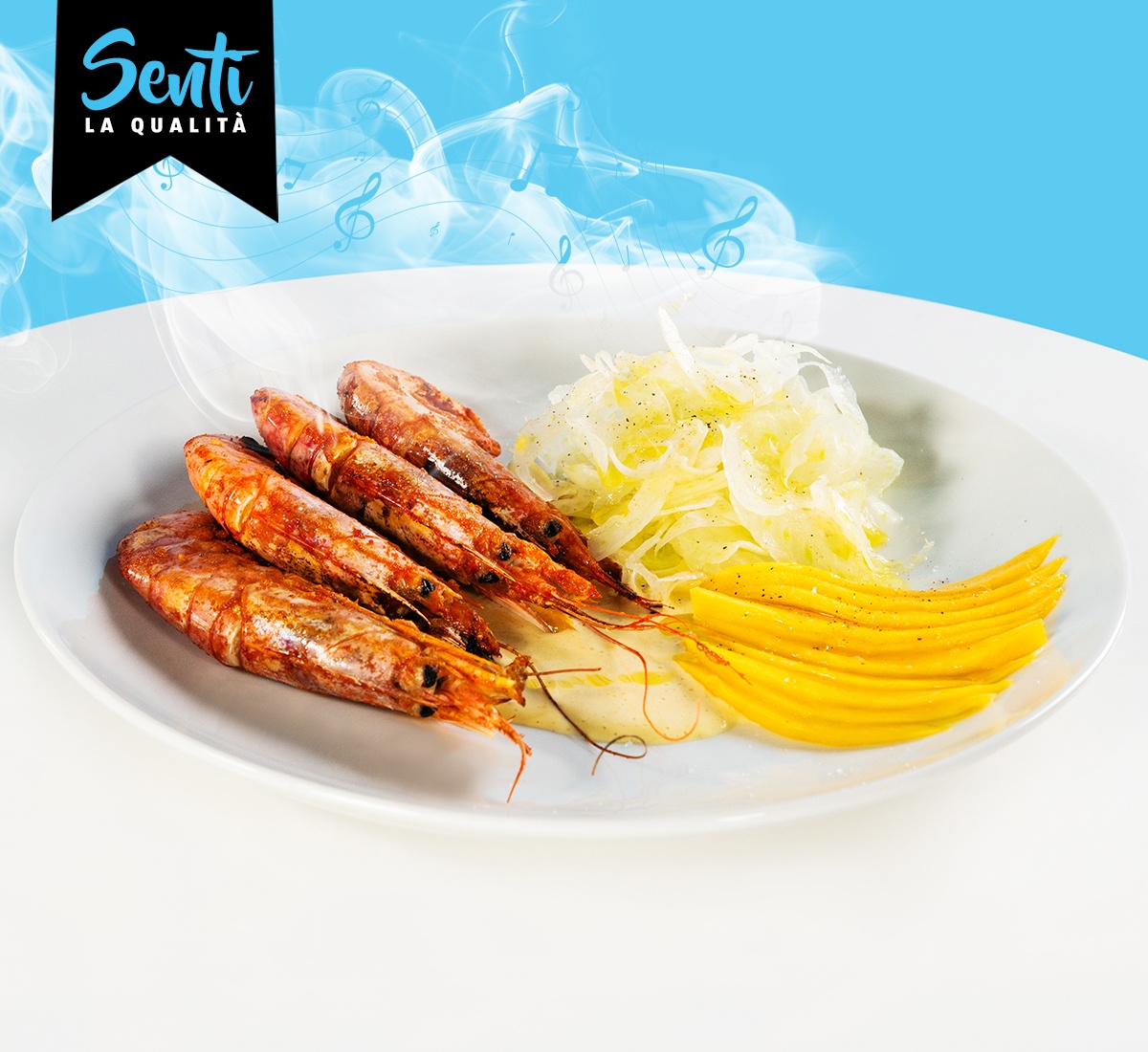 Gamberi al forno agli agrumi