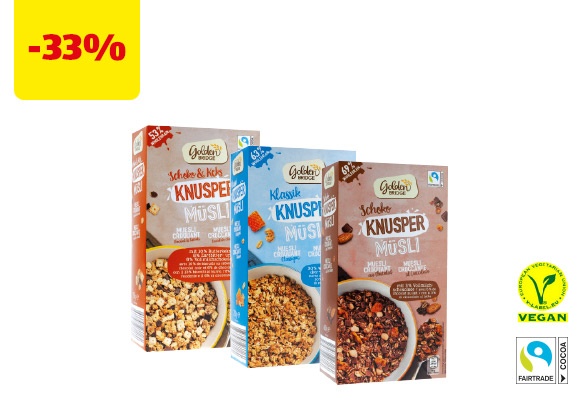 GOLDEN BRIDGE Muesli croccante assortito