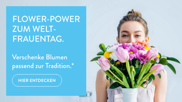 Flower-Power zum Weltfrauentag.