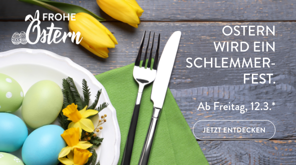 Ostern wird ein Schlemmerfest