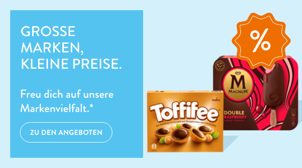 Grosse Marken, kleine Preise