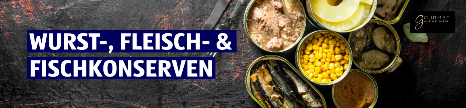 ALDI SUISSE – Gourmet Wurst, Fleisch und Fischkonserven