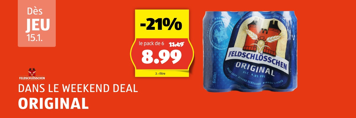 WeekendDeal dès jeudi, 15.1.