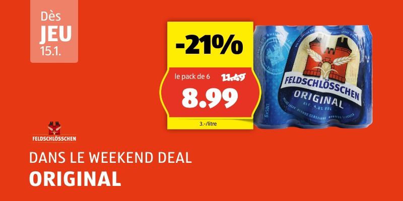 WeekendDeal dès jeudi, 15.1.