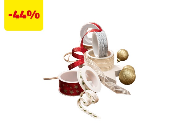 HOME CREATION Nastri natalizi assortiti