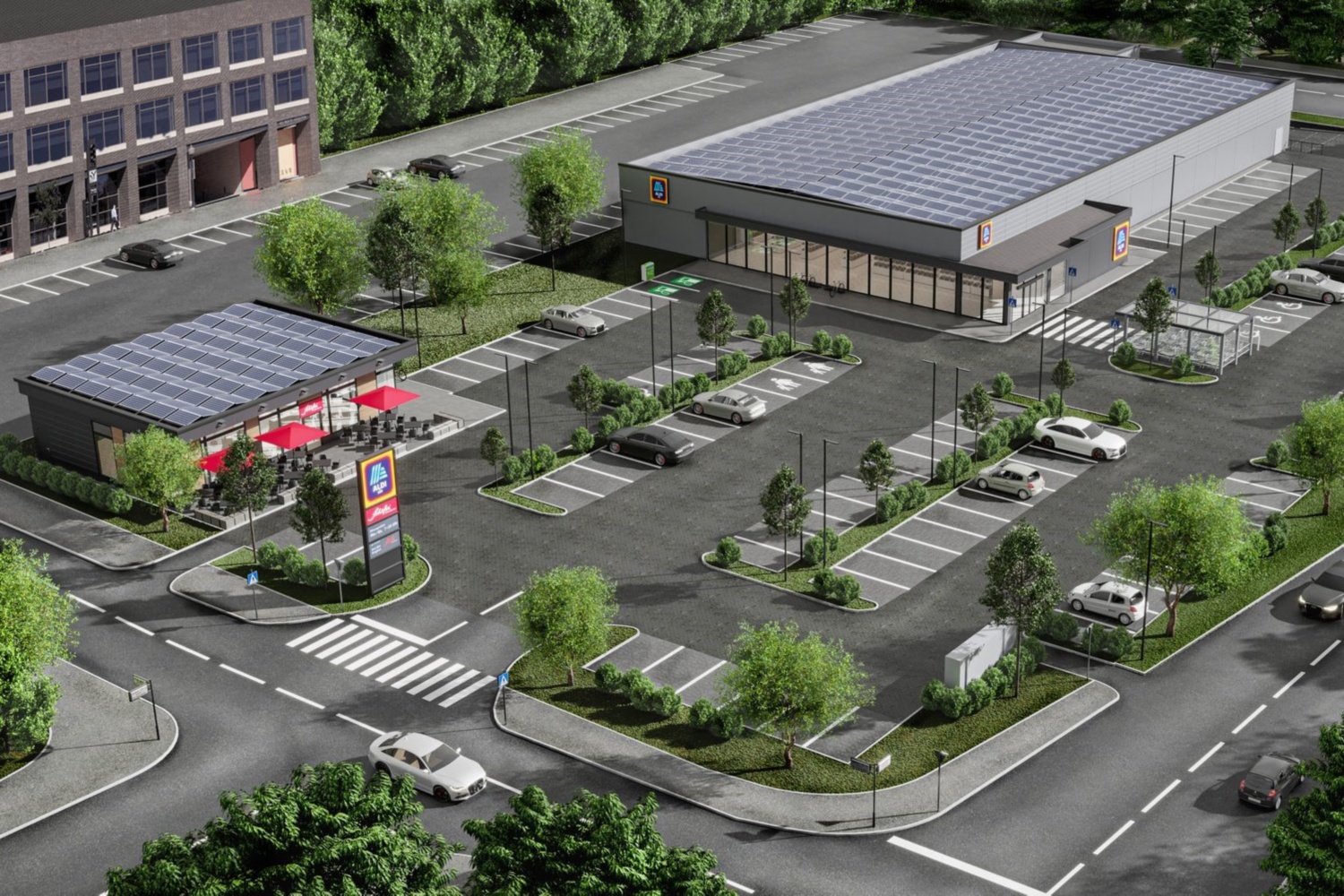 Visualisierung des geplanten Nahversorgungsstandorts in Nastätten